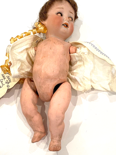 Antique Bisque Germany Sonneberger Muller 9" Doll Rare SP 23, Victorian Gown - Picture 17 of 19