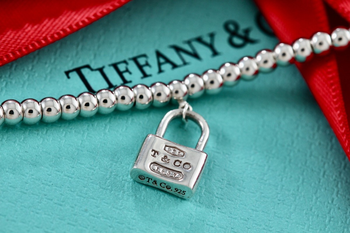 Tiffany & Co. 1837 Mini Padlock 4mm Ball Beaded 7 Tiffany & Co. 1837 Mini Padlock 4mm Ball Beaded 7
