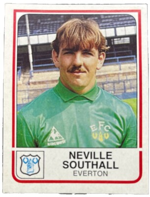 エバートン　ネビル Panini Football 84 - # 72 - NEVILLE SOUTHALL - Everton | eBay