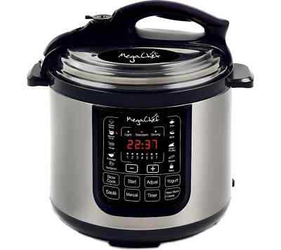 Megachef 8 Quart Digital Pressure Cooker With 13 Pre-Set Multi Function Features