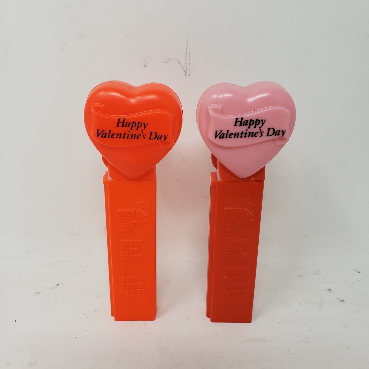 Rare PEZ Candy Dispenser Happy Valentine's Day Heart No Feet (1996