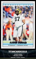 Aaron Donald Pittsburgh Panthers 2022 Panini Chronicles Draft Picks  Retro