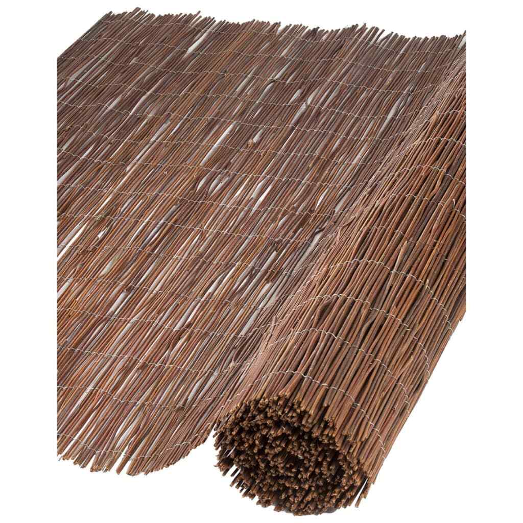 Paravent de jardin en saule Nature 1x3m occultation naturelle pour terrasse