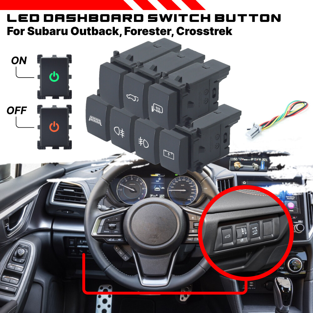 チューハイ　Time is on LINKS FRONT PANEL For Subaru Impreza 2016-25 Crosstrek 2018-25 LED Dashboard Control