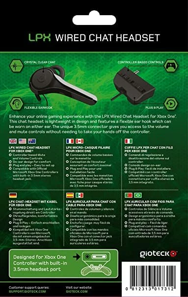 XBOX ONE LPX - wired chat headset - BRAND NEW - Giotek - Image 2 of 3