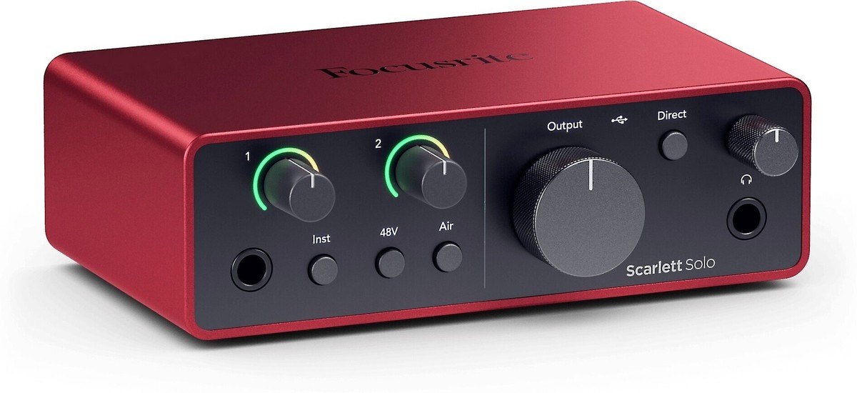 Focusrite Scarlett Solo Studio (4th Generation) Audio