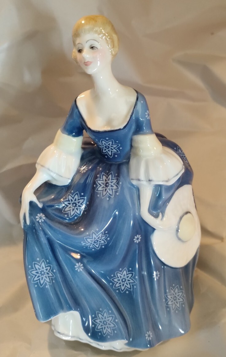 Vintage Royal Doulton 1966 Hilary Figurine Blue Dress Snowflakes HN 2335  | eBay