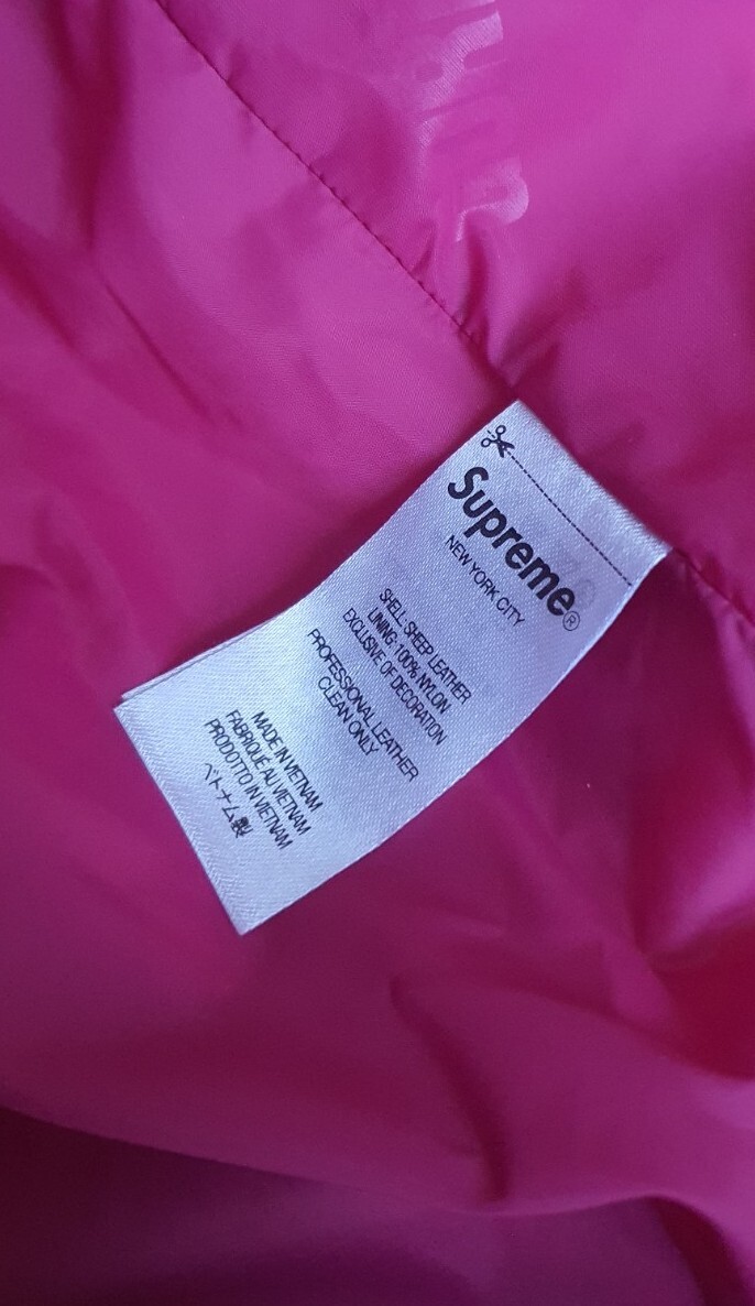 ジャケット・アウター SUPREME GORE-TEX Leather Jacket Magenta Supreme GORE-TEX Leather Jacket Magenta Men's - SS22 - US