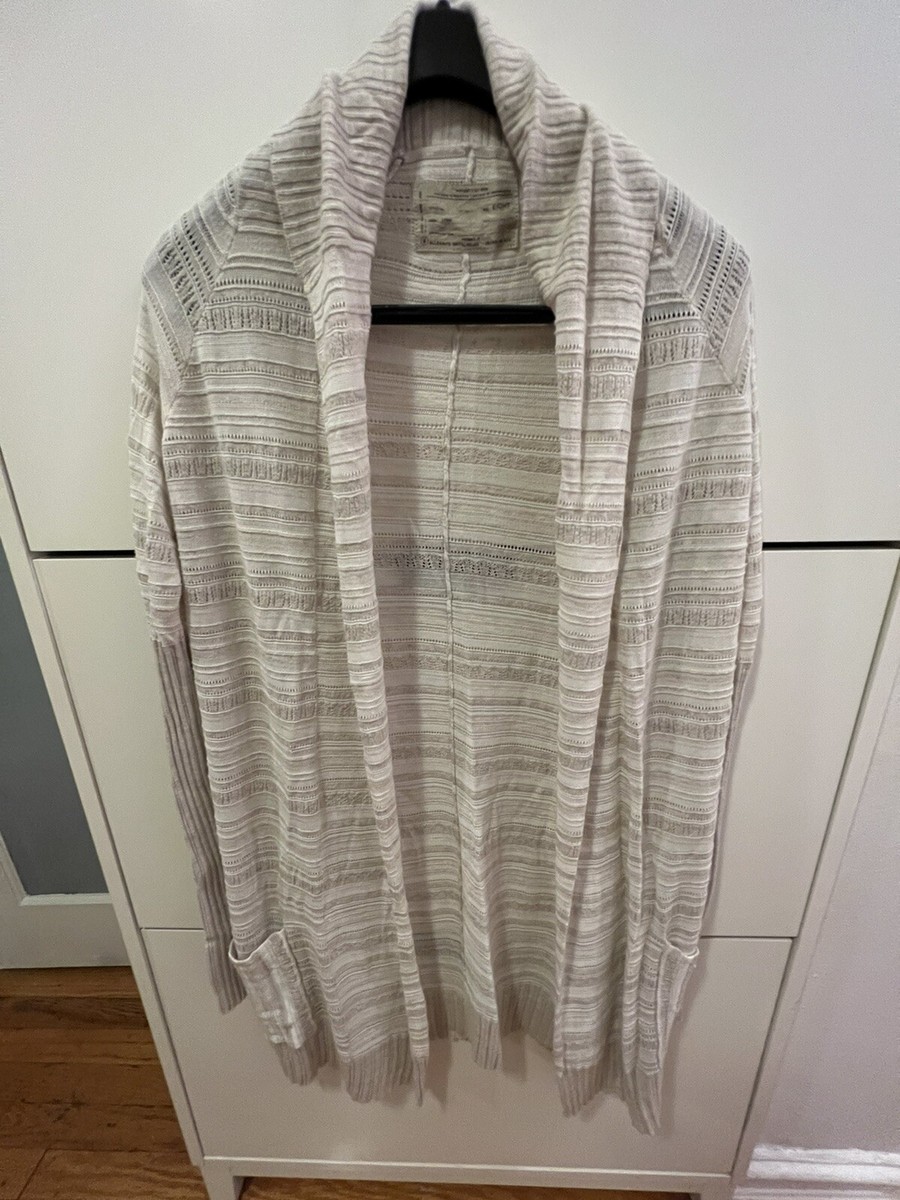 All Saints Rulex Cardigan Angora Wool Cashmere Beige Lightweight