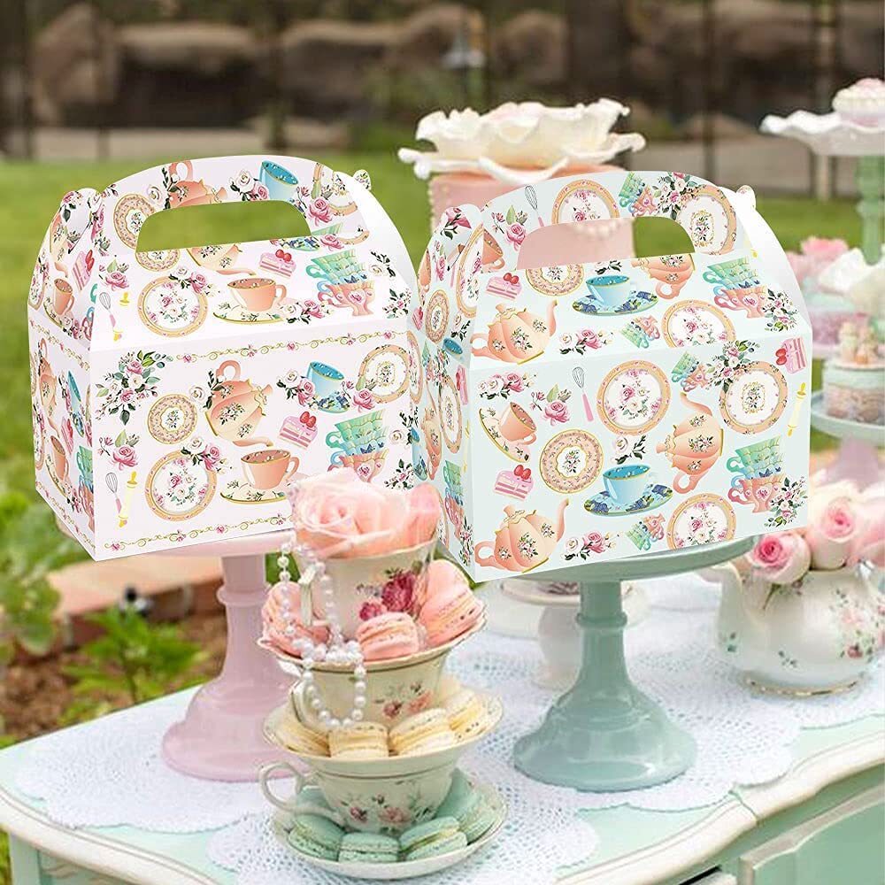 Party Favor Boxes Lets Tea Party Party Supplies Lets Tea Par