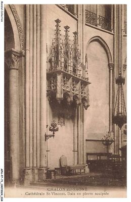 APNP7-0515-71 - CHALON-SUR-SAONE - Kathedrale St-Vincent - Dais en pierre scul