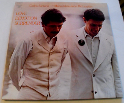 CARLOS SANTANA & JOHN McLAUGHLIN - Love Devotion Surrender - LP Record Album
