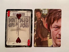 Swap Cards WALKING DEAD  Daryl  Two of Hearts  AMC  Norman Reedus  2013 Cardinal