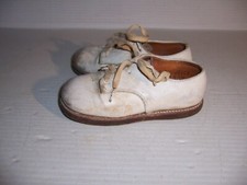 Vintage Edwards Sincet White Leather Baby Toddler Infant Shoes Size 6E