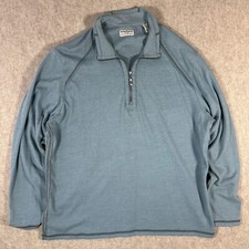 Tommy Bahama Jeans Island Crafted Sweater Mens XXL Blue Quarter Zip Pullover