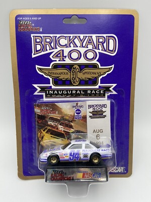 Racing Champions Brickyard 400 Inaugural Race Car White and Purple