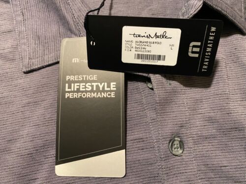 Neu mit Etikett Travis Mathew Auckland Slub von vielen One Cup Logo Herren Golf Polo-Shirt Gr. L - Bild 7 von 17
