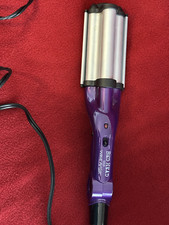 Bed Head Hair Curling Iron Purple TIGI Wave Artist 3 Waver Beach Curler Crimper