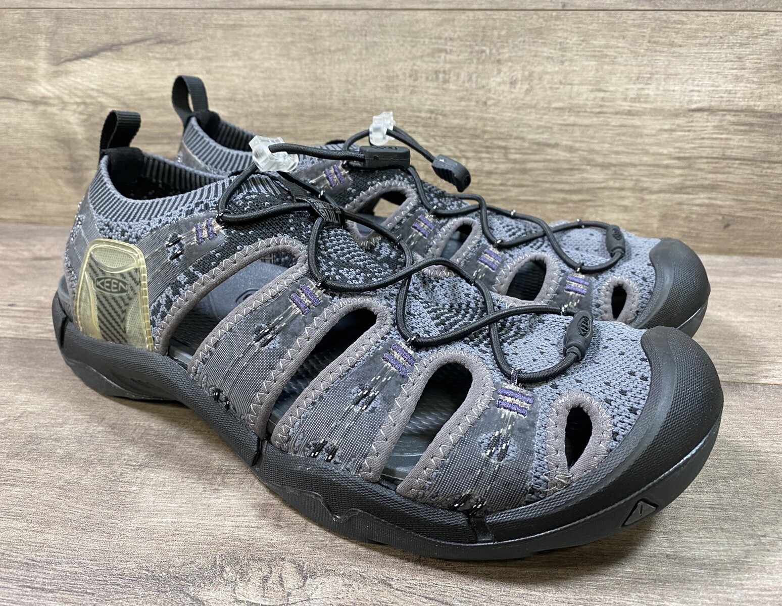 Sandali sportivi Keen EvoFit 1 escursionismo grigio nero costruzione americana uomo taglia 10