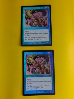Gedankenfresser x2. Beast. MTG Karte. Odyssey.Old Border FOIL. 2 Karten