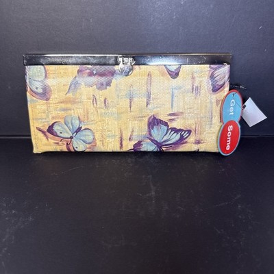 Get Some Butterfly Kiss-lock Clutch Wallet-NWT