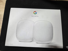 Google Nest Wifi Pro 2-Pack White Wi-Fi 6E Mesh Router System Open Box