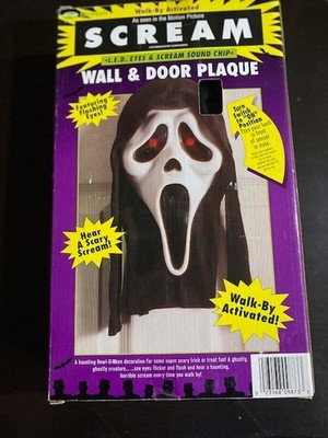Rare Vintage Fun World SCREAM Electronic Wall & Decor Plaque w/Light Up Eyes