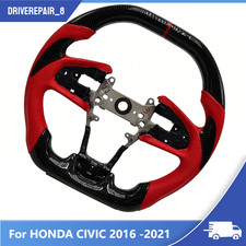 Carbon Fiber Steering Wheel Type-r Fk8 Fit For Honda Civic 2016 -2021
