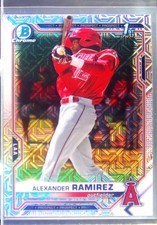 2021 Bowman Alexander Ramirez #BCP-145 Angels Chrome Prospects Mojo Refractors