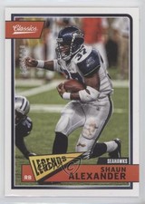 2018 Panini Classics Legends Red Back 86/299 Shaun Alexander #184 0f8