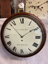 Antique Cockburn of Richmond Fusee dial wall clock