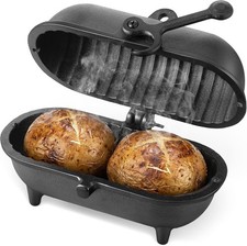 Cast Iron Baked Potato Cooker Latch Cast Iron Potato Roaster Wood Burners