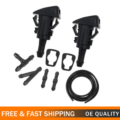 Universal Car Windshield Wiper Squirter Washer Nozzle Spray Jet Kit Fluid Hose T