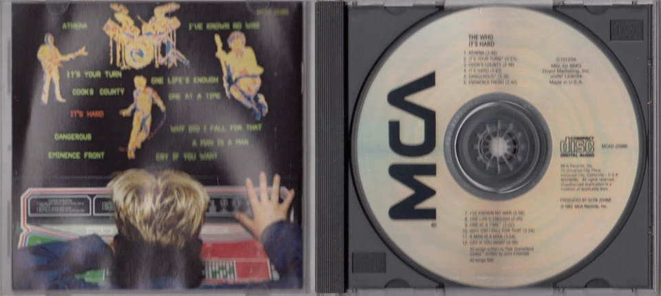 The Who - It’s Hard CD 1982 EARLY JVC PRESS MCAD-25986 Foto 2 de 4