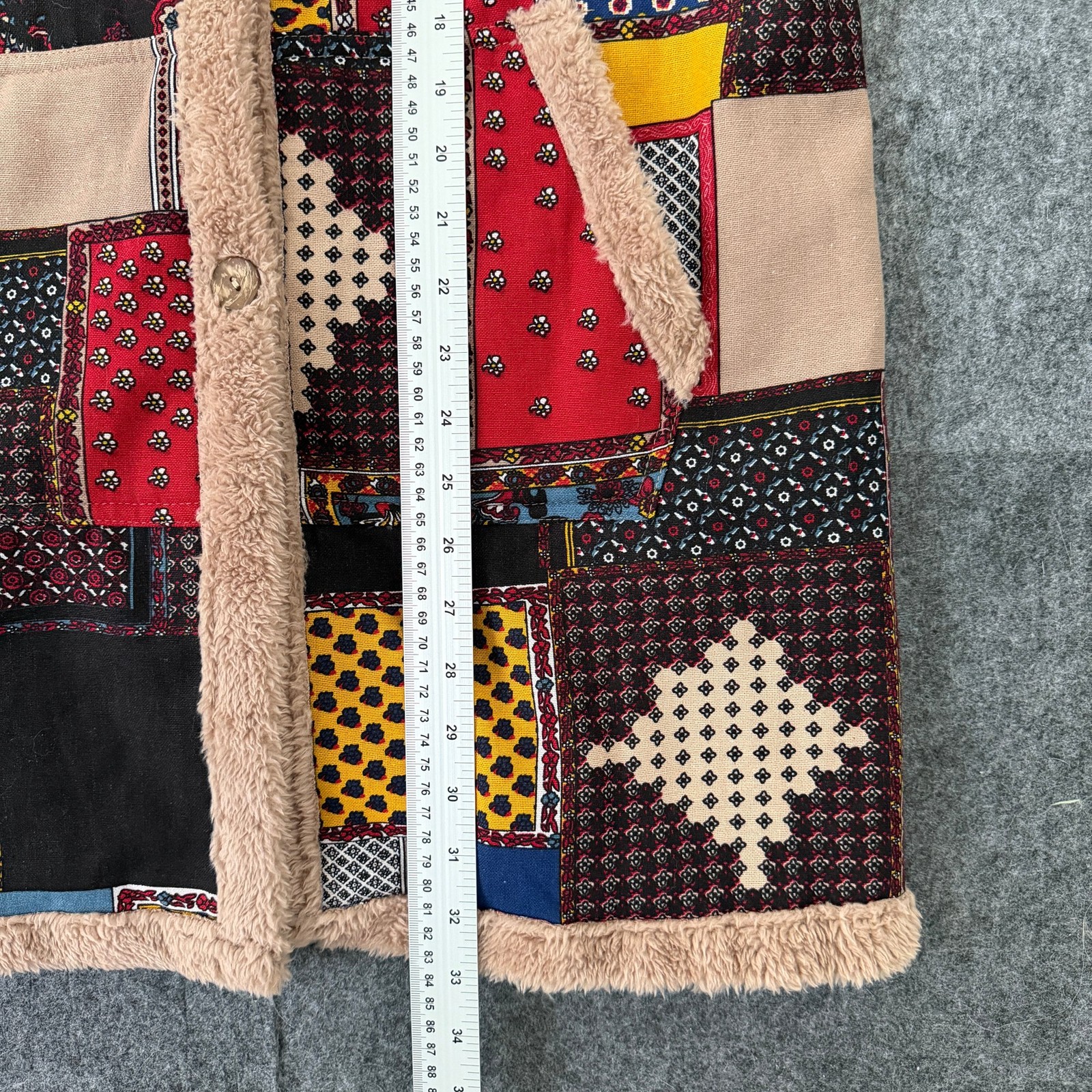 Patchwork Women's Hooded Jacket Multicoloured Siz… - image 4