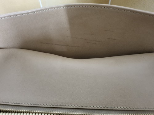 Aspinal of London Large Leather Tote Bag Cream/Beige - Picture 11 of 19