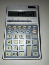 Sharp EL-339H 12 Digit Desk Calculator Solar