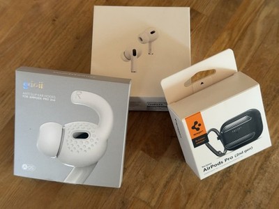 Airpods Pro 2 2nd Gen Komplettset mit Sicherheitscase und Anti Slip Ear Hooks