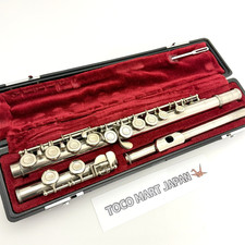YAMAHA Yfl-211 Flute Silver Plating With Hard Case Used From Japan B0044