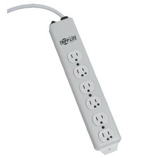Tripplite PS606HG Power Strip 6 Outlet 6ft Cord Metal White