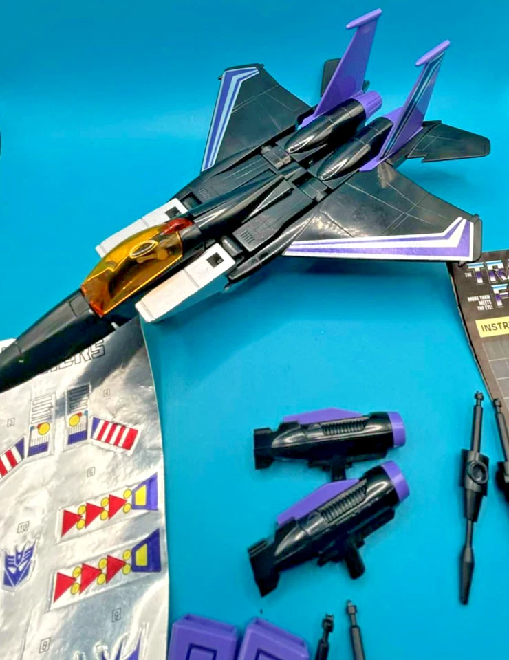 1985 SKYWARP 100% COMPLETE w/TECH SPEC G1 TRANSFORMERS UNUSED HIGH GRADE - Image 3 of 4