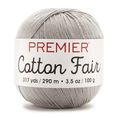 Premier Yarns Cotton Fair Solid Yarn Silver