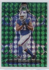 2024 Panini Mosaic Green Mosaic Prizm Ed Oliver #26 0b3