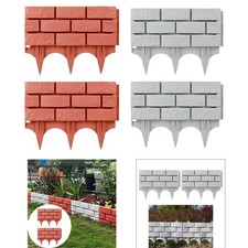 2 pièces Bordeaux de clôture de jardin avec des enjeux