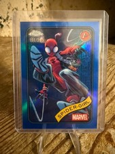 2025 Topps Chrome Marvel #143 Spider-Girl Blue Refractor 191/299