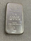 Vintage! 1981 U.S. ASSAY OFFICE SAN FRANCISCO 5 TROY OZ .999 FINE SILVER BAR