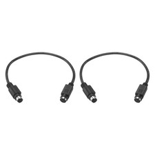 1 Feet PS/2 Keyboard Extension Cable, 2 Pack 28 AWG 6 Pin Male to Female