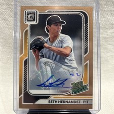 Seth Hernandez Pittsburgh Pirates 2026 Donruss Optic FOTL Auto Gold /5