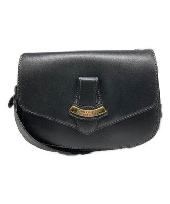 courreges                    Leather Shoulder Bag black