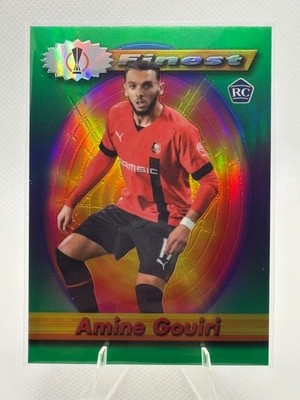 2022-23 Topps Finest Flashbacks UEFA Extended - Amine Gouiri Refractor RC